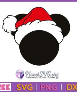 Christmas Mickey Head Santa Hat
