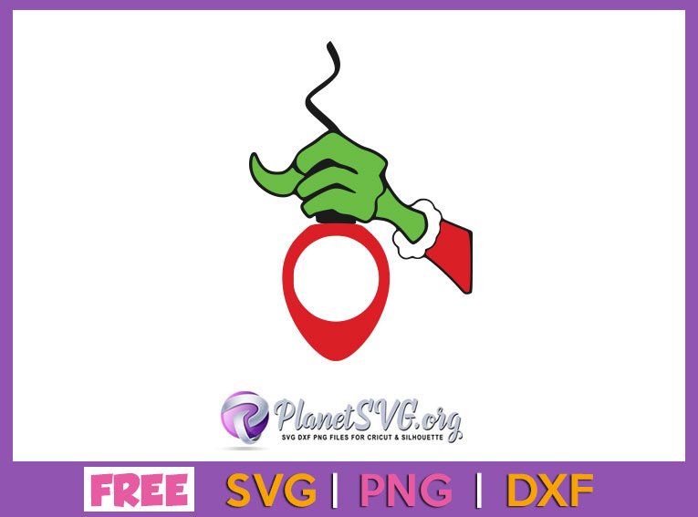 Grinch Monogram Hand