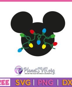 Mickey Head Christmas Lights