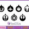 Star Wars Symbols Christmas Ornaments